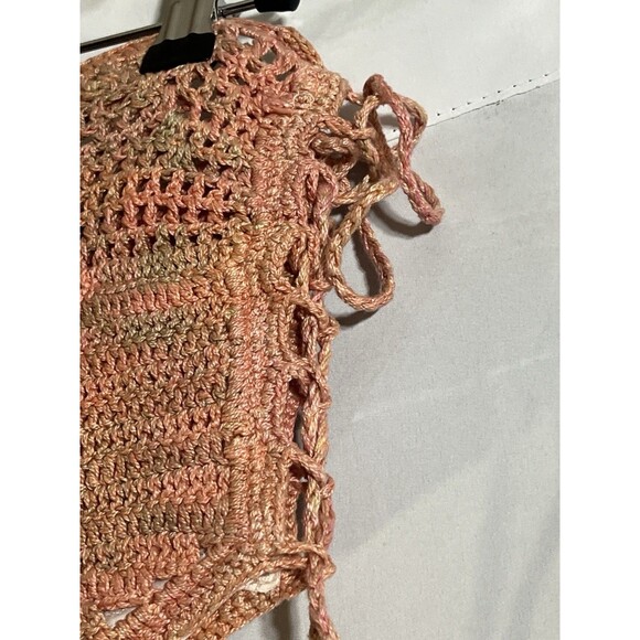 ANNA SUI for O'Neill Hi Bottoms Woman’s L Multi Color Crochet Love Birds Swim - Picture 7 of 9